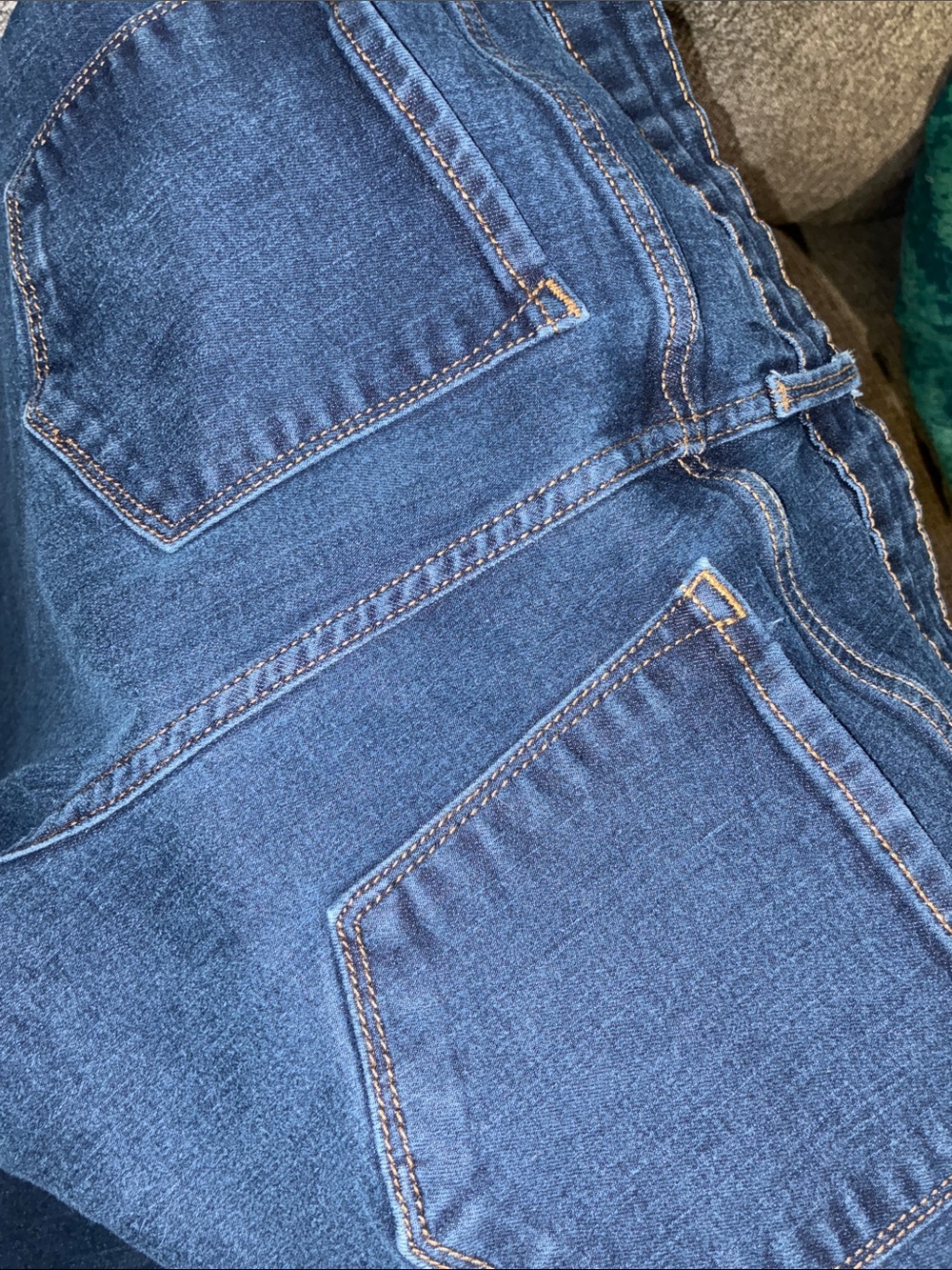 Classic Dark Blue Denim Jeans